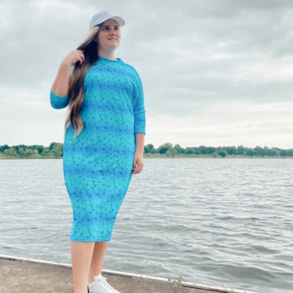 🩵Klassy Girl swim dress!